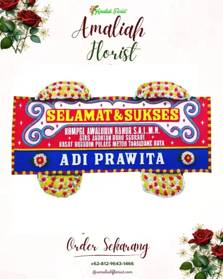 Papan Bunga Ucapan Selamat Puncel